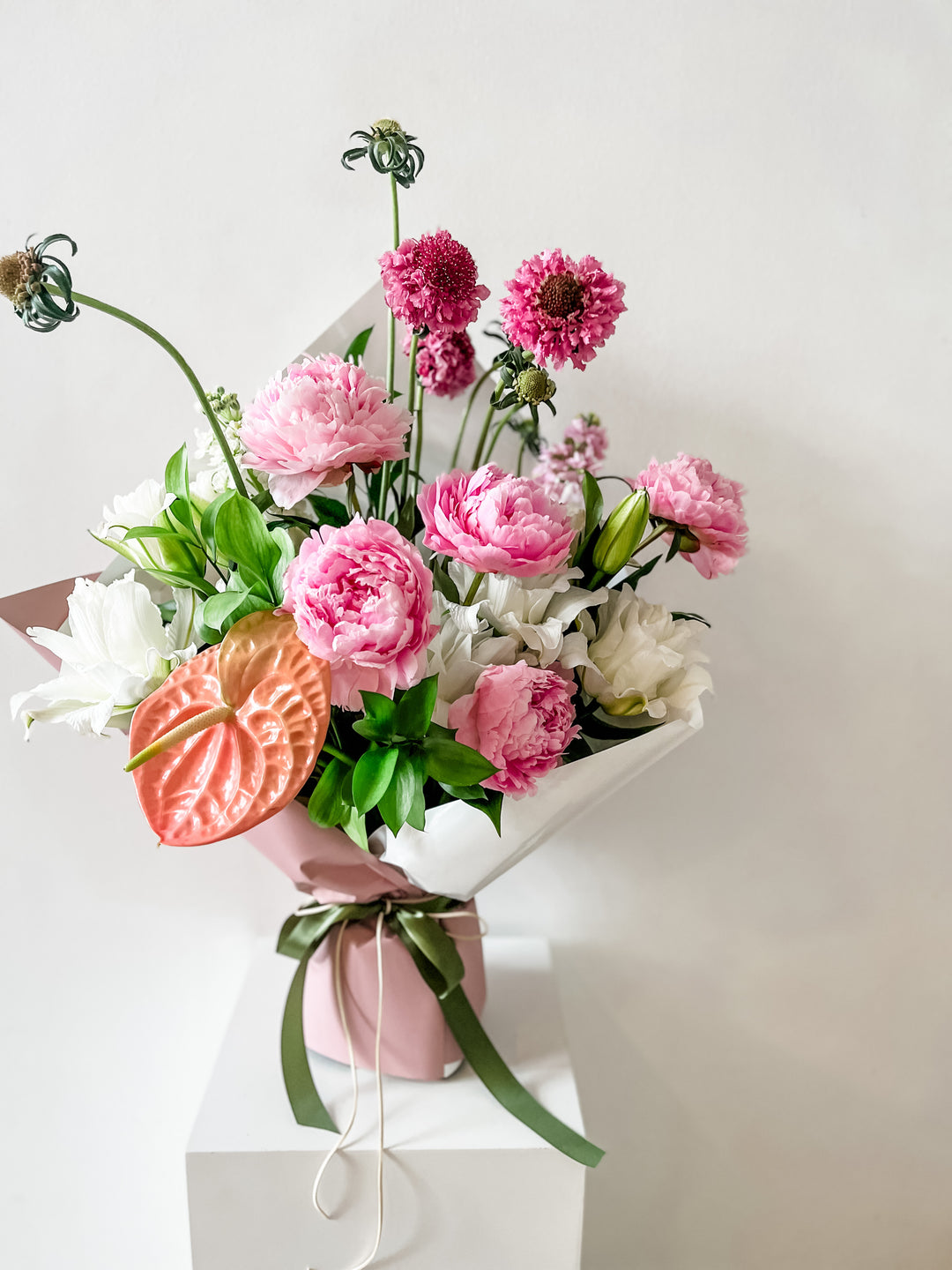 Peach and Peonies