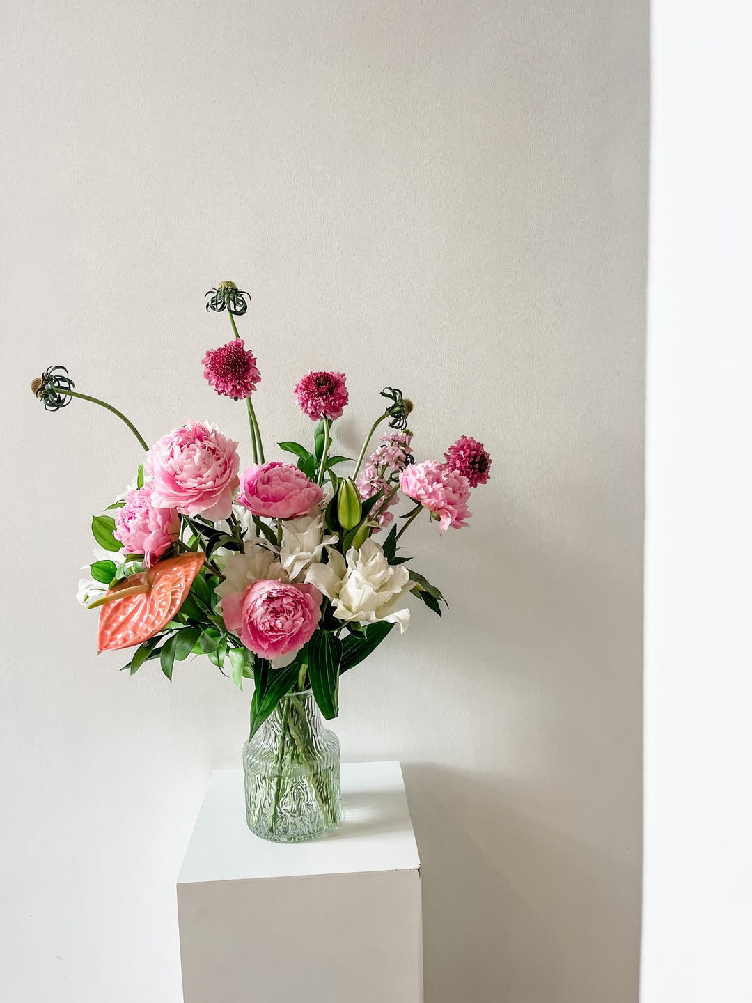 Peach and Peonies