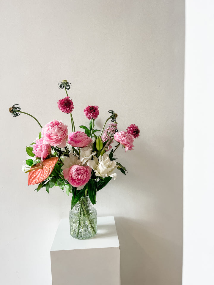 Peach and Peonies