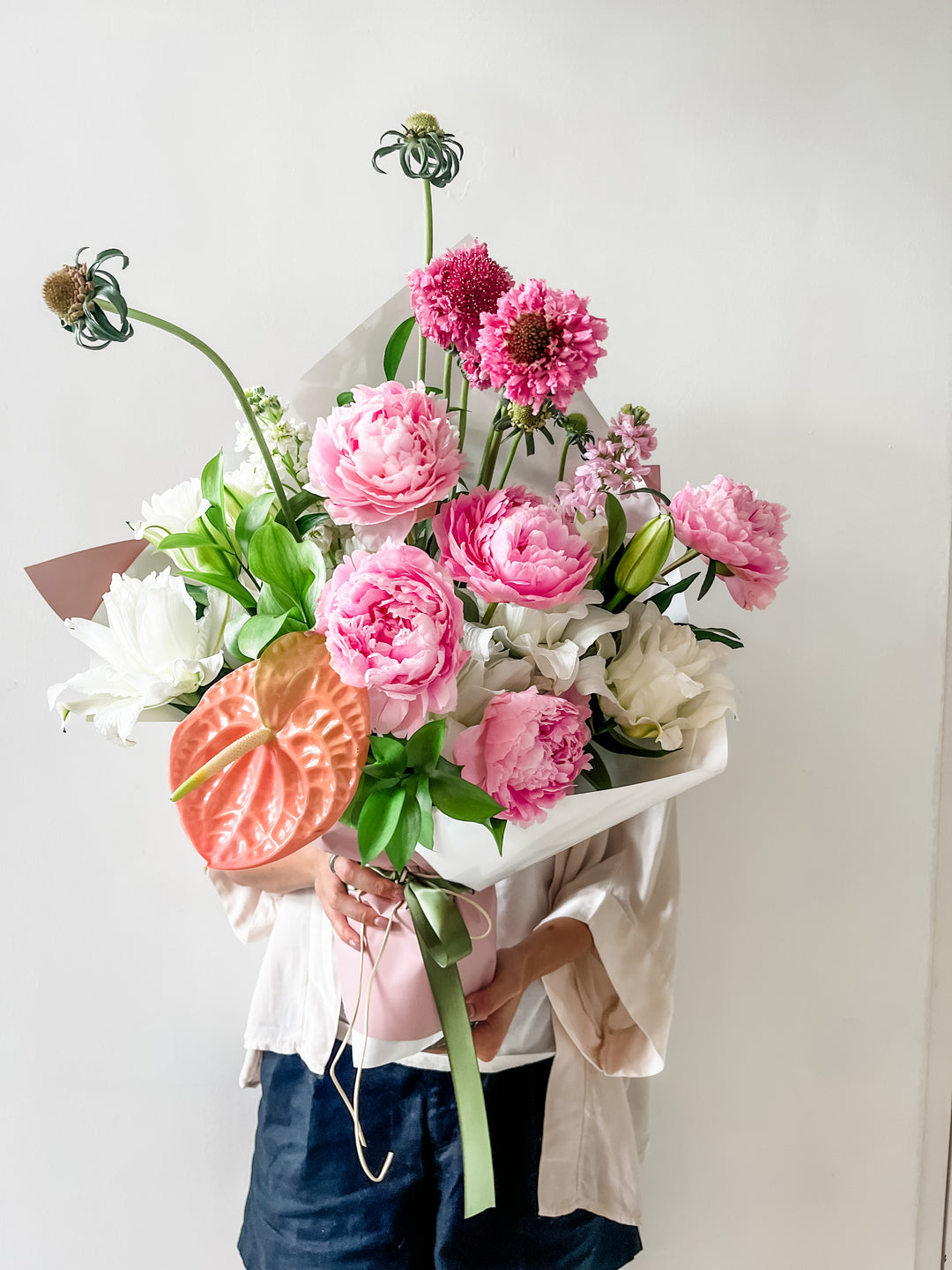 Peach and Peonies
