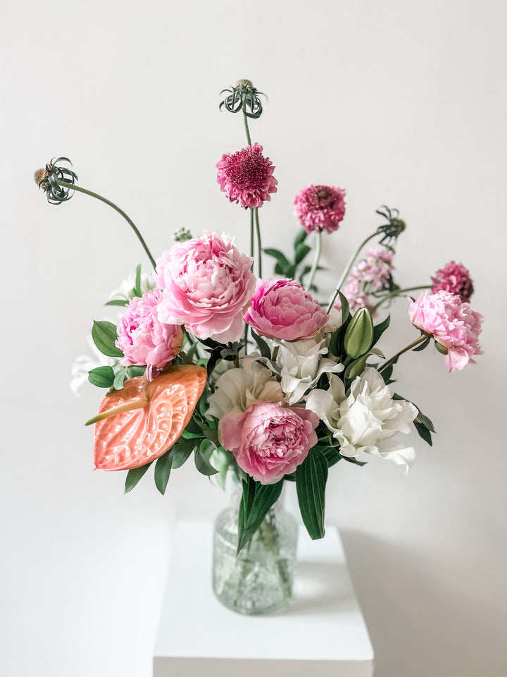 Peach and Peonies