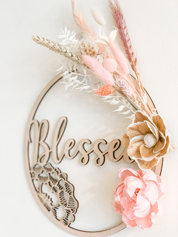 Blessed Floral Wreath