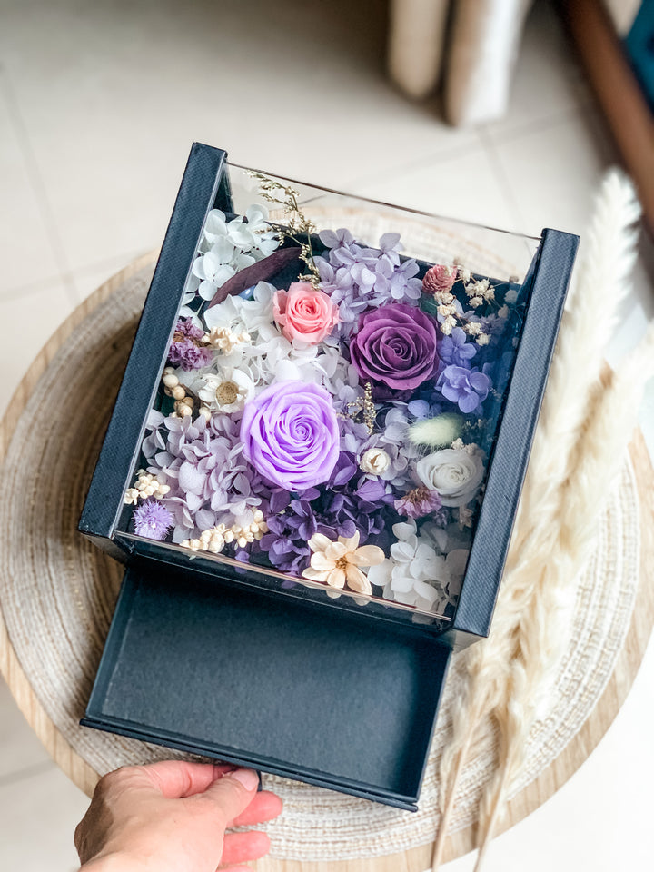 Floral Jewellery Box (Black)